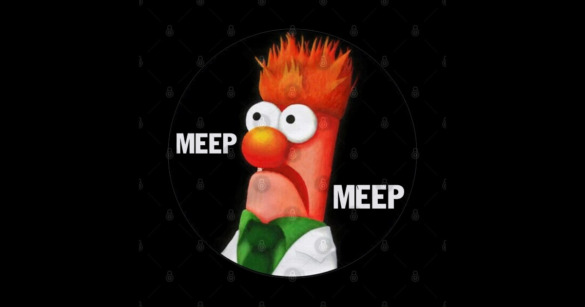 Muppets MEEP MEEP - Muppets - Sticker | TeePublic