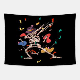 Crazy skeleton Tapestry