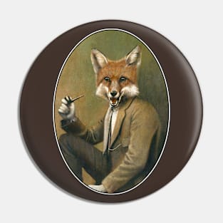 Vintage Hipster Fox Pin