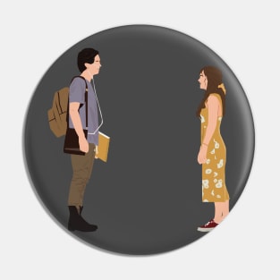 Five Feet Apart Digital Illustration Pin