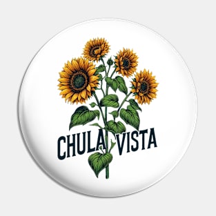 Chula Vista Sunflower Pin