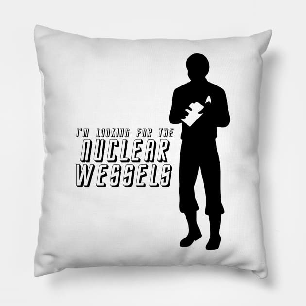 Nuclear Wessels Pillow by Randomart