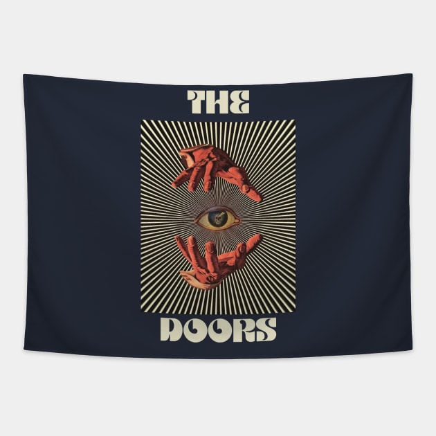 Hand Eyes The Doors Tapestry by Kiho Jise