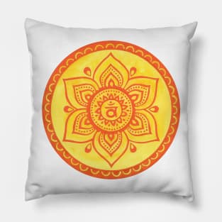 Mandala sacral chakra Pillow