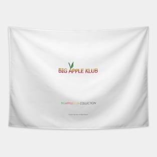 BIG APPLE KLUB Script Motif Tapestry