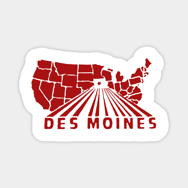 Des Moines Decal Magnet by zsonn