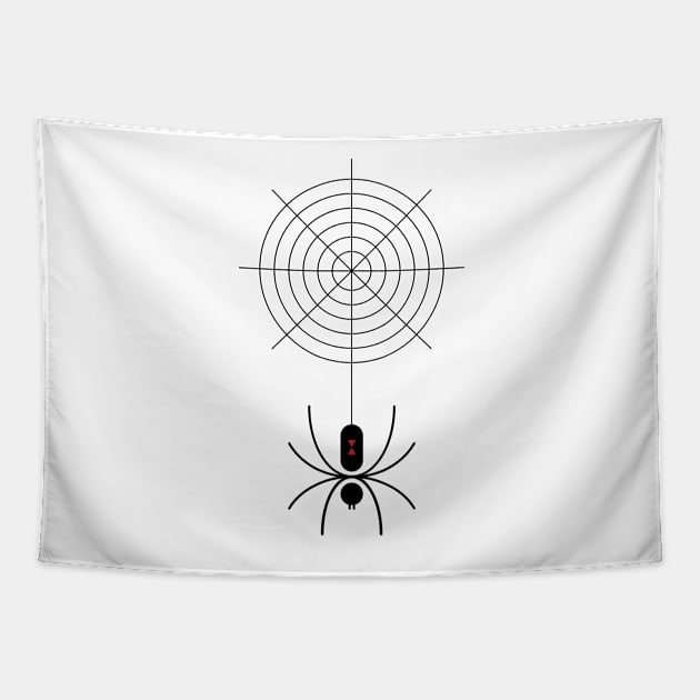 Black Widow Spider Tapestry by ScottyWalters