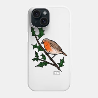 European Robin Doodle Phone Case