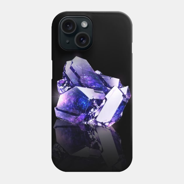 Blue Purple Fluorite Phone Case by cluseller