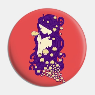 Happy Thought Bubbles Pin