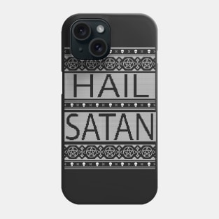 Hail Satan Christmas Knit Phone Case