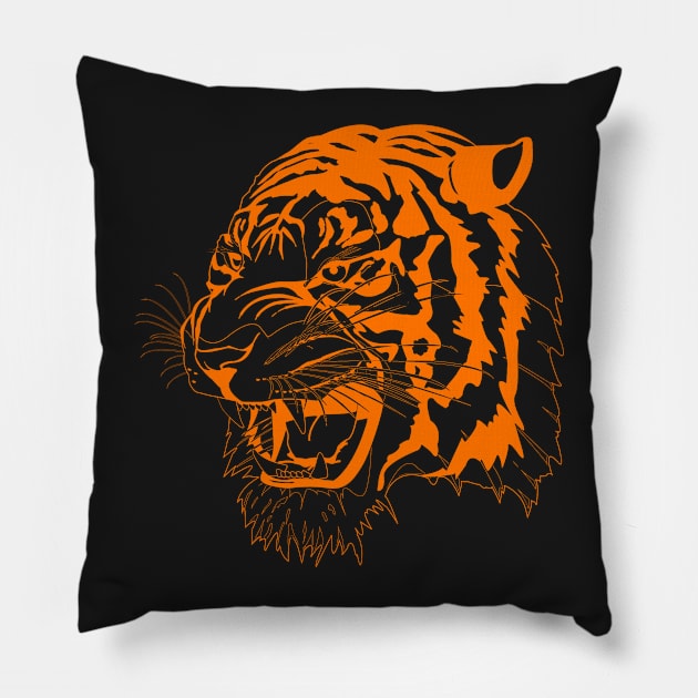 Sumatran Tiger Pillow by hudayadi