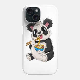Panda Eats Ramen Phone Case