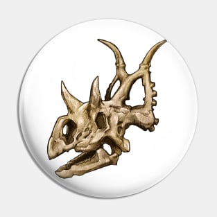 Dinosaur Skull Diabloceratops Sticker Pin