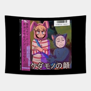 Vaporwave anime aesthetic popee the performer Tapestry