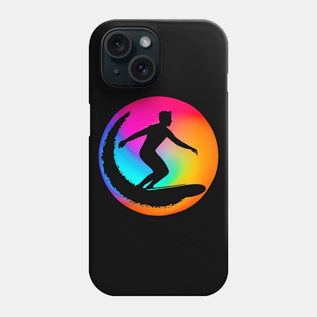 Wave Surfer Vibes on the White Sand Phone Case by GuiltlessGoods