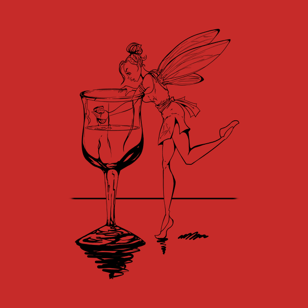 Wine Faerie by TheHaloEquation