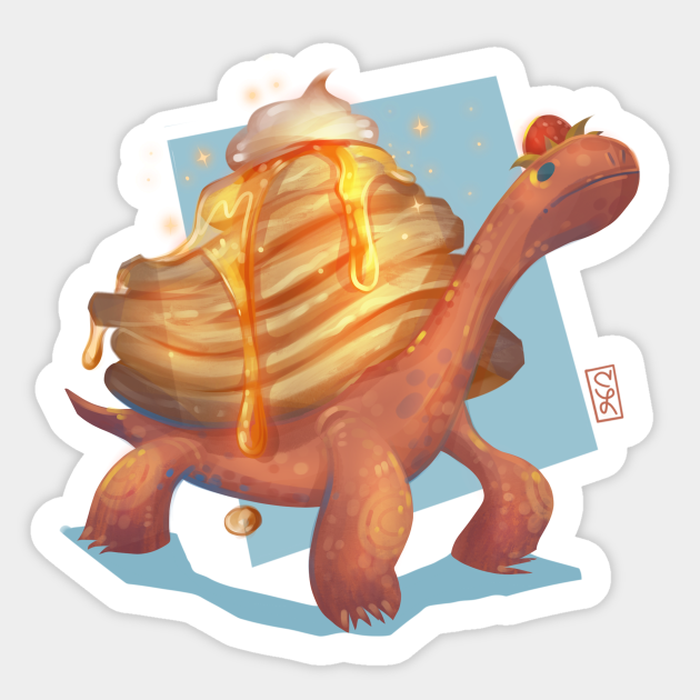 Pancake Turtle - Food - Sticker