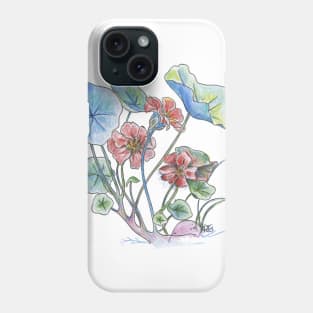 Nasturtium watercolor Phone Case