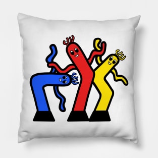 Three Wacky Waving Inflatable Tube People Pillow