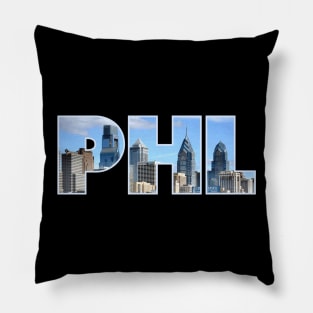 Philadelphia PHL Skyline Pillow