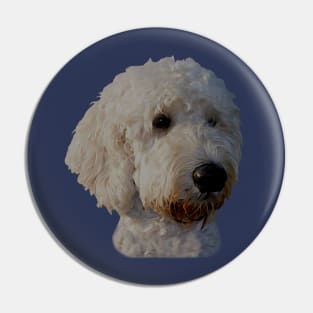 Blonde Goldendoodle Dog Pin