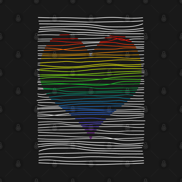 Rainbow heart stripes by bobyberto