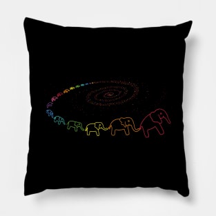 Elephant Galaxy Pillow