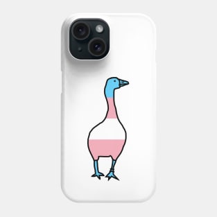 Transgender Pride Flag Goose Phone Case