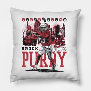 Brock Purdy San Francsico Vegas Bound Pillow
