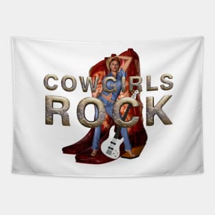 Cowgirls Rock Tapestry