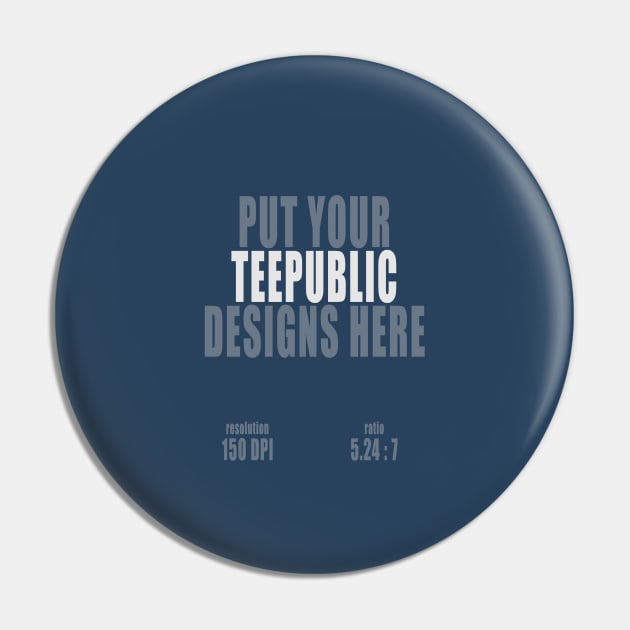 Teepublic Design Ratio Pin by Crapulous