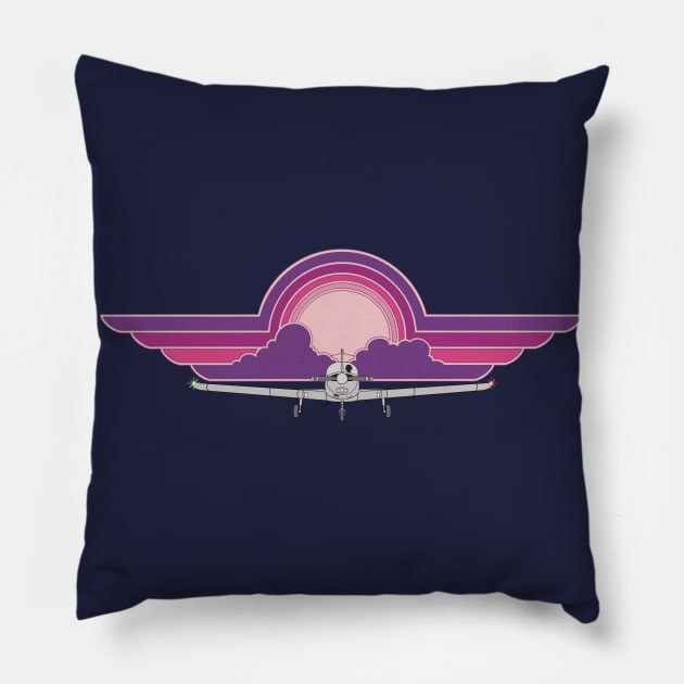 Piper Warrior Sunrise Wings Pillow by Kassi Skye