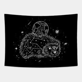 Earth Watcher - Space Hedgehog Tapestry