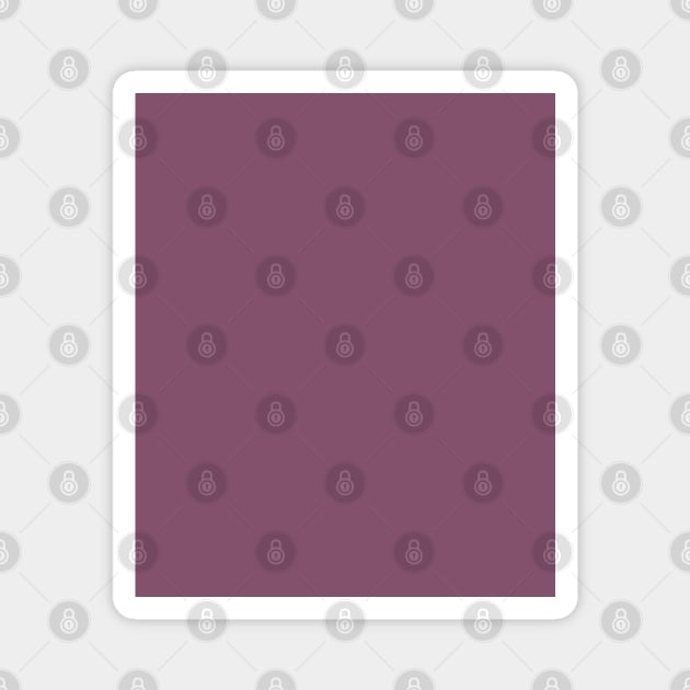 Plum Purple Plain Solid Color Magnet by squeakyricardo