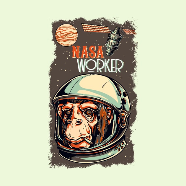 The Monkey Astronaut by Pittura