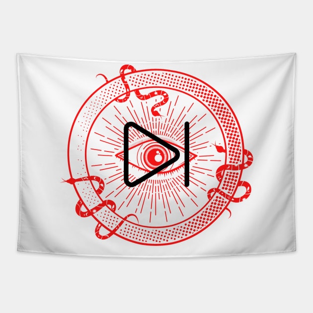 All Seeing Eye Tapestry by Pinepool