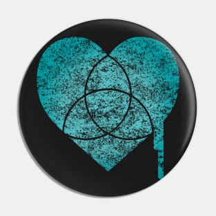 turquoise chart heart Pin