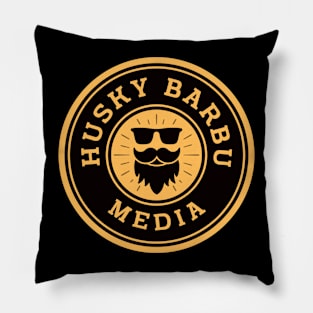 New Husky Barbu Media Logo Pillow