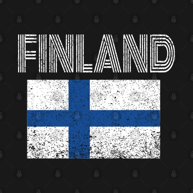 Finland National flag Distressed Finnish Country Gift by Grabitees