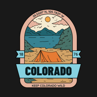 Keep Colorado Wild Retro Vintage Camping T-Shirt