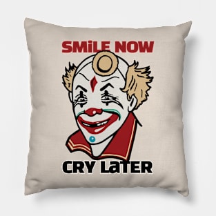 Vintage Smilling Clown Pillow