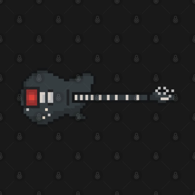 Pixel Black Manson MB1 Guitar by gkillerb