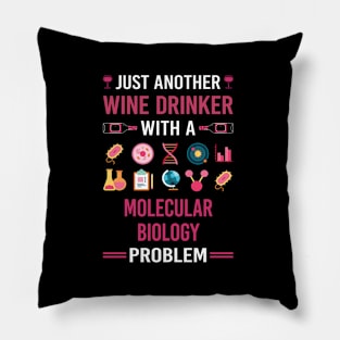 Wine Drinker Molecular Biology Biologist Pillow