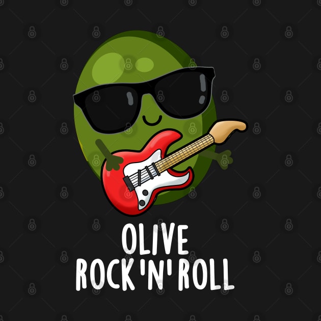 Olive Rock And Roll Cute Rocker Olive Pun by punnybone