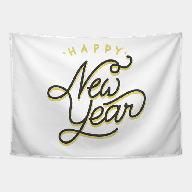 Happy New Year Tapestry by Trendy-Now