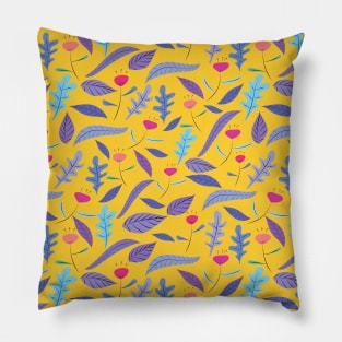 Floral Pattern Wallpaper Pillow