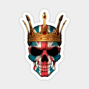 British Flag Skull with Crown Magnet