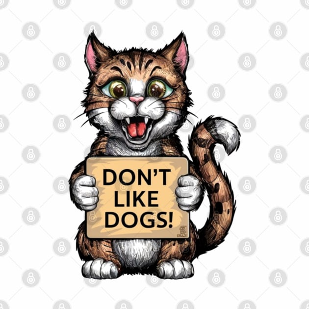 Cats don't like dogs by LegnaArt