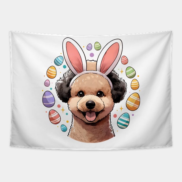 Pumi's Delightful Easter Celebration with Bunny Ears Tapestry by ArtRUs